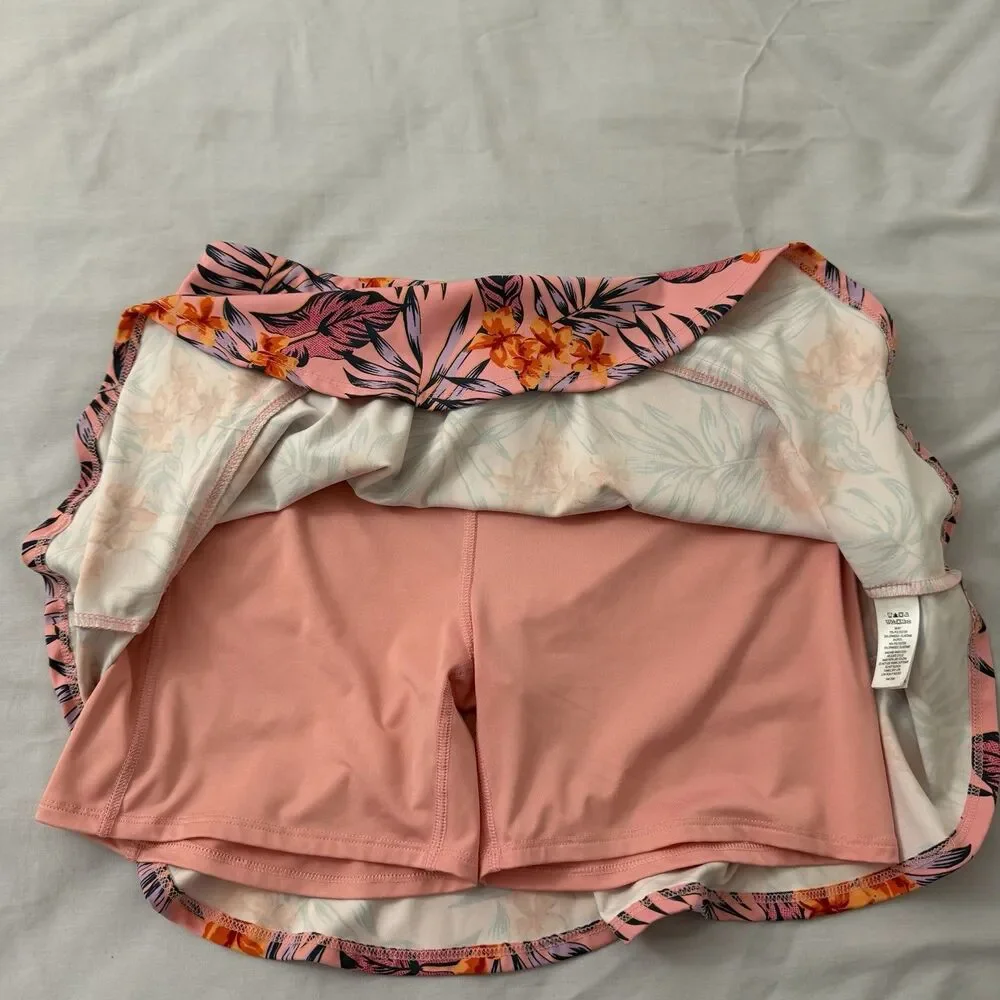 Tommy Bahama Skort Skirt Womens Large Peach Pink Active Golf Upf 50 Beach Tennis